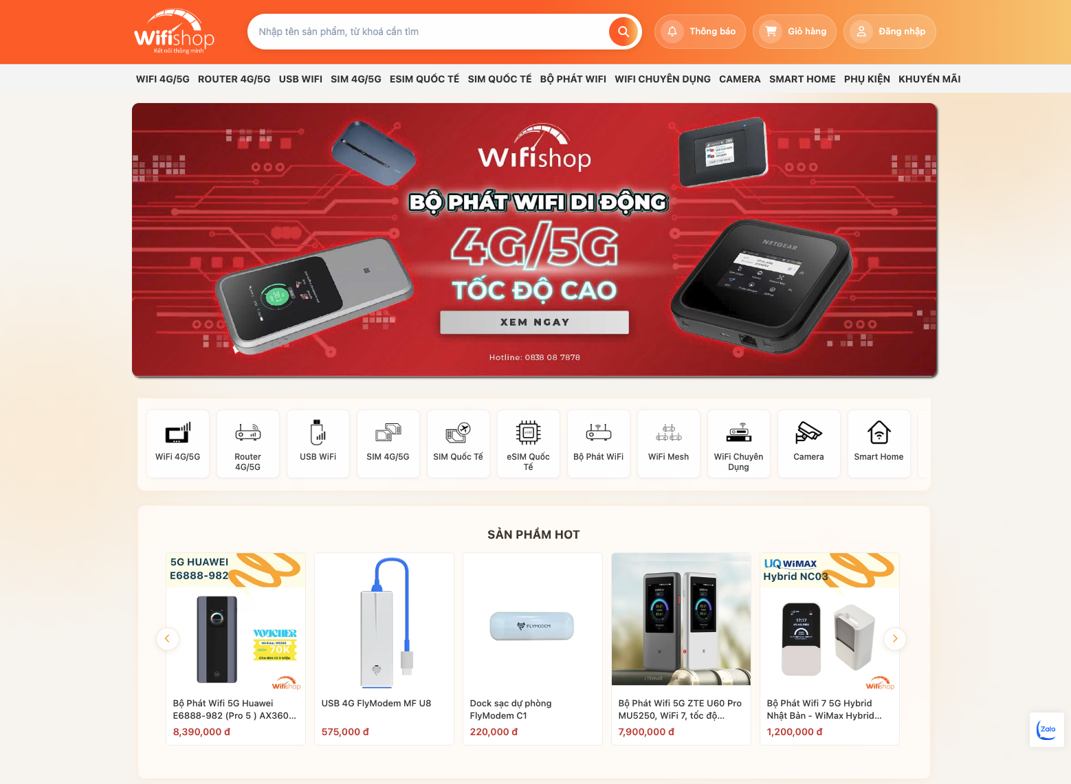 Wifishop - GIao diện bán hàng TMĐT
