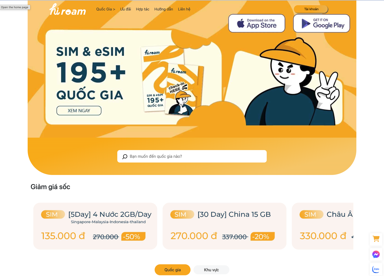 Bán Hàng - Esim - Wifi