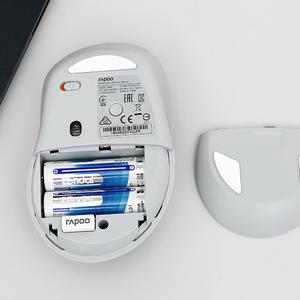 Chuột Bluetooth Rapoo M500 Silent (Xám/ Đỏ)