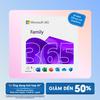 [KEY GIA HẠN hoặc MUA MỚI - Ứng dụng có AI*] Phần mềm Microsoft 365 Family (Tối đa 6 người) | 12 tháng | 1 TB OneDrive / người / 5 thiết bị