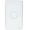 Công tắc cảm ứng 1 nút chữ nhật trắng Athena(SNBR021)