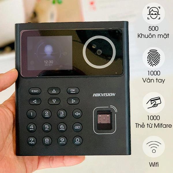 Máy chấm công Hikvision nhận diên khuôn mặt + Thẻ (SH-K1T9320MFWX)