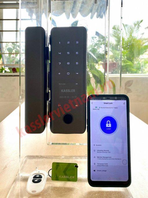 Khóa Vân Tay Cửa Kính Kassler KL-589 App