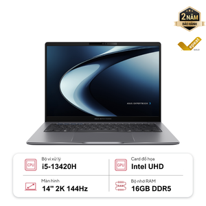Laptop ASUS ExpertBook P3 P3405CVA-NZ0027W (i5-13420H | 16GB | 512GB | Intel UHD | 14' 2K WQXGA 144Hz | Win 11)