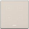 Công tắc vuông cảm ứng 3 nút + 1 nút ngữ cảnh champagne Hera(SNZD0178)