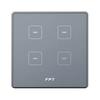 Công tắc vuông cảm ứng 3 nút + 1 nút ngữ cảnh stone gray Hera(SNZD0183)