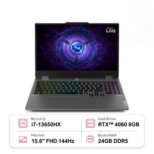 Laptop Gaming Lenovo LOQ 15IRX9 83DV00UFVN (i7-13650HX | 24GB | 512GB | GeForce RTX™ 4060 8GB | 15.6' FHD 144Hz | Win 11)
