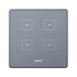 Công tắc vuông cảm ứng 3 nút + 1 nút ngữ cảnh stone gray Hera(SNZD0183)