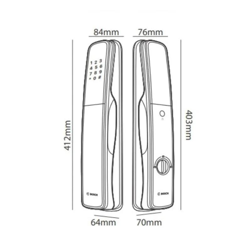 Khóa cửa thông minh Bosch EL800A EU Gray