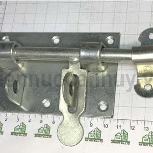 Chốt cửa ngang kiểu sắt xi trắng (Bảng chốt ngang XI TRẮNG - ngang 8 cm x cao 7.5 cm)